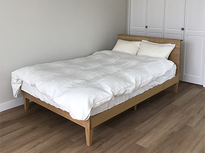 1）W1210×D2060×H1000mm<br />
セミダブル×1