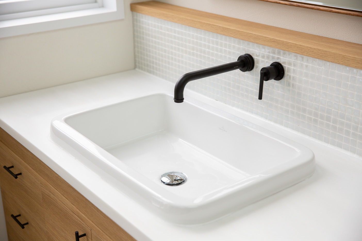 シンプルな洗面